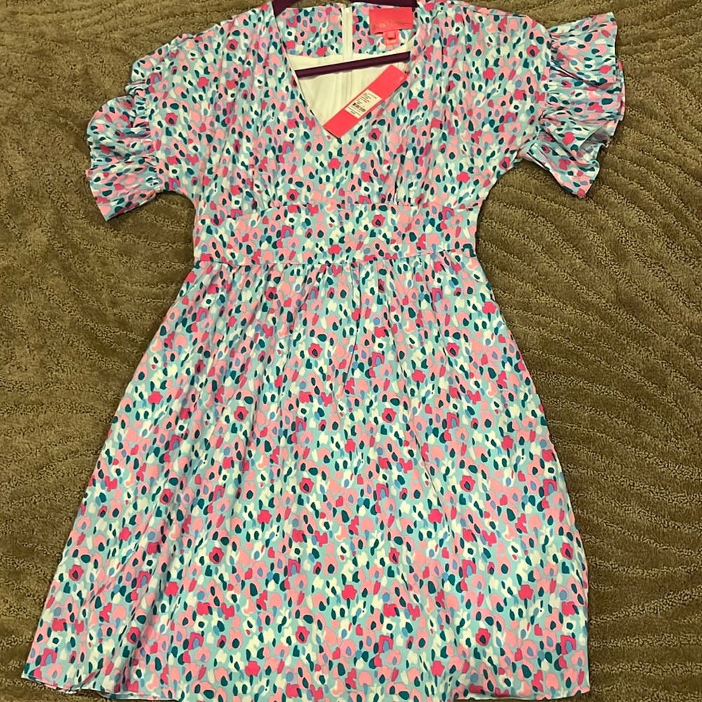 Lilly pulitzer Blaire stretch dress in hottie Dottie